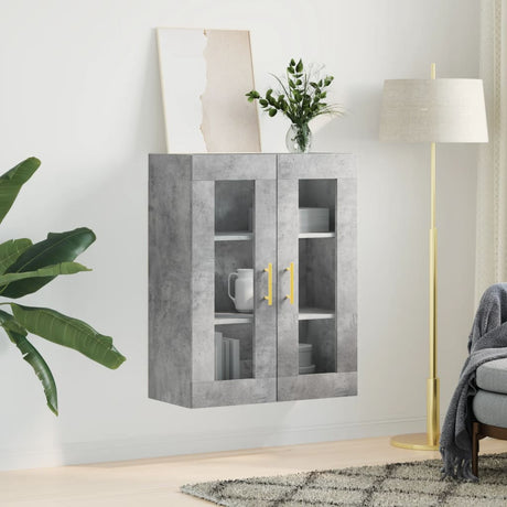 Vidaxl bovenkast 69,5x34x90 cm betongrijs
