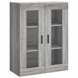 Vidaxl bovenkast 69,5x34x90 cm grijs sonoma eikenkleurig