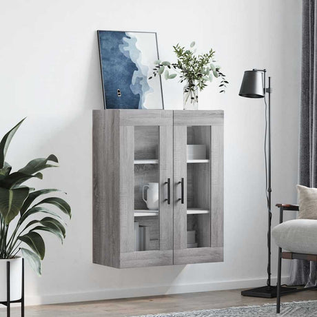 Vidaxl bovenkast 69,5x34x90 cm grijs sonoma eikenkleurig