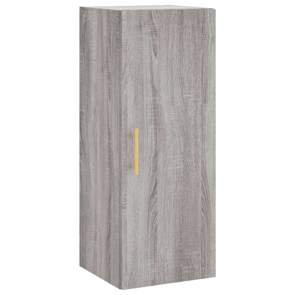 Vidaxl bovenkast 34,5x34x90 cm grijs sonoma eikenkleurig