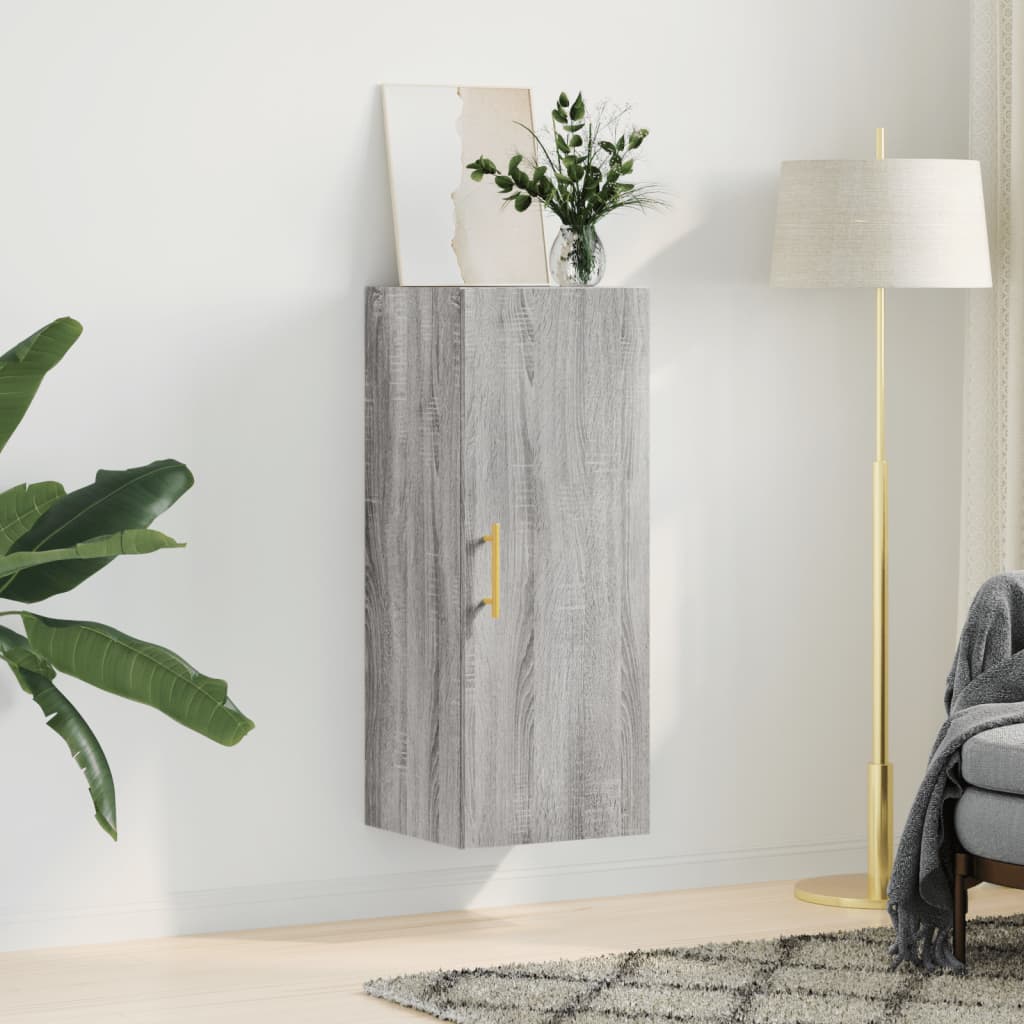 Vidaxl bovenkast 34,5x34x90 cm grijs sonoma eikenkleurig