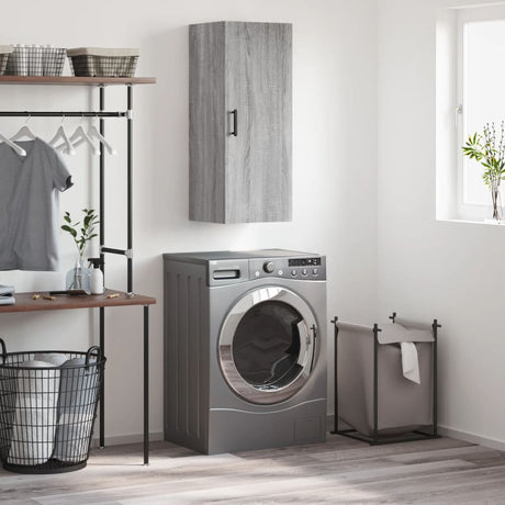 Vidaxl bovenkast 34,5x34x90 cm grijs sonoma eikenkleurig