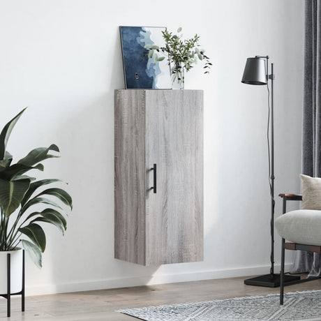 Vidaxl bovenkast 34,5x34x90 cm grijs sonoma eikenkleurig