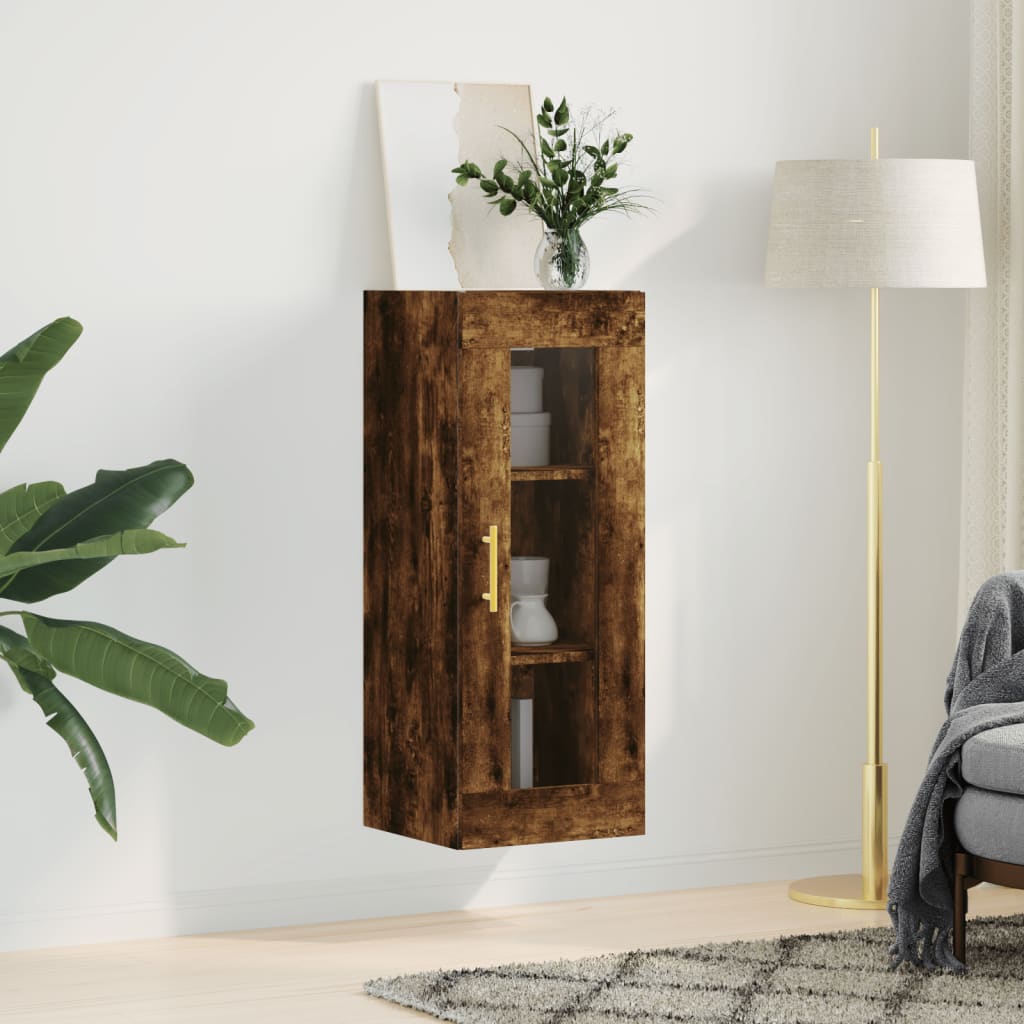 Vidaxl bovenkast 34,5x34x90 cm gerookt eikenkleurig