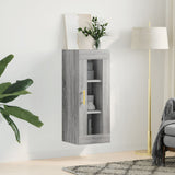 Vidaxl bovenkast 34,5x34x90 cm grijs sonoma eikenkleurig