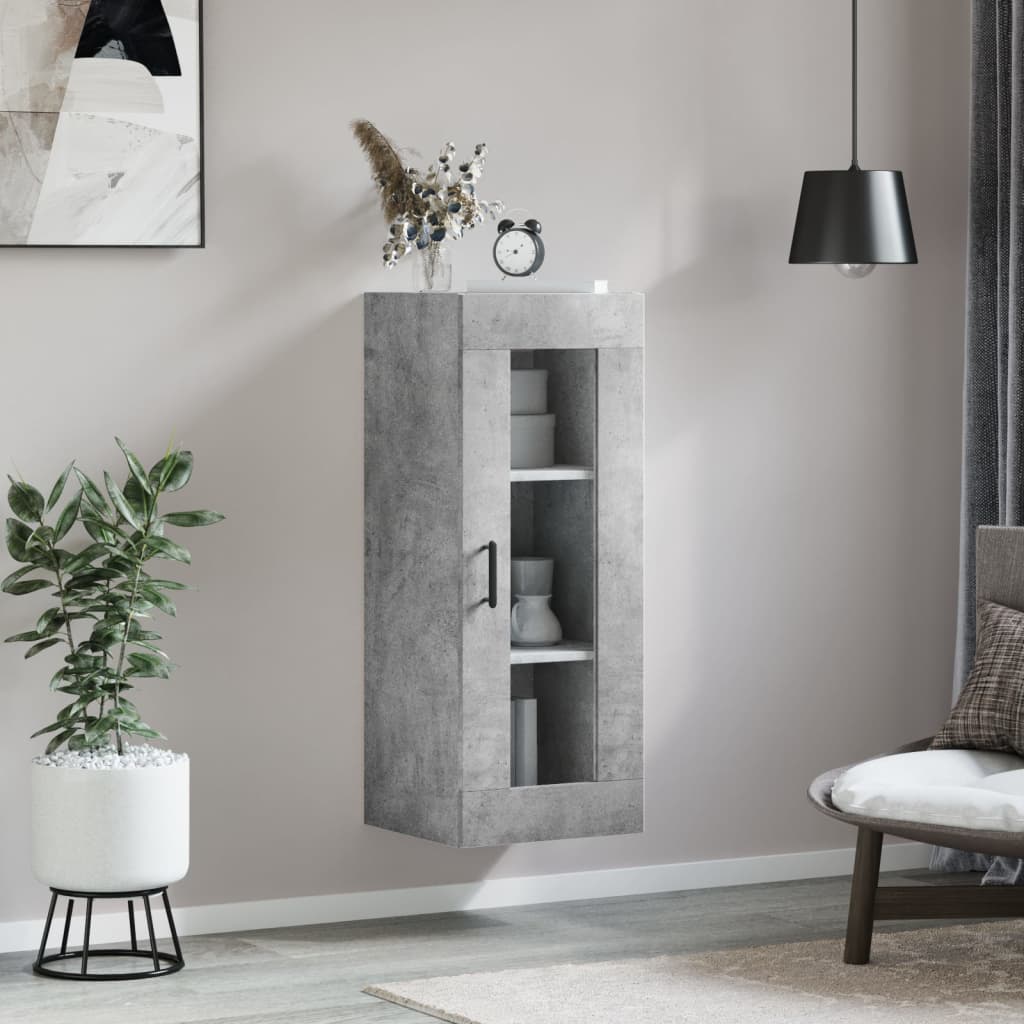 Vidaxl wandkast 34,5x34x90 cm betongrijs