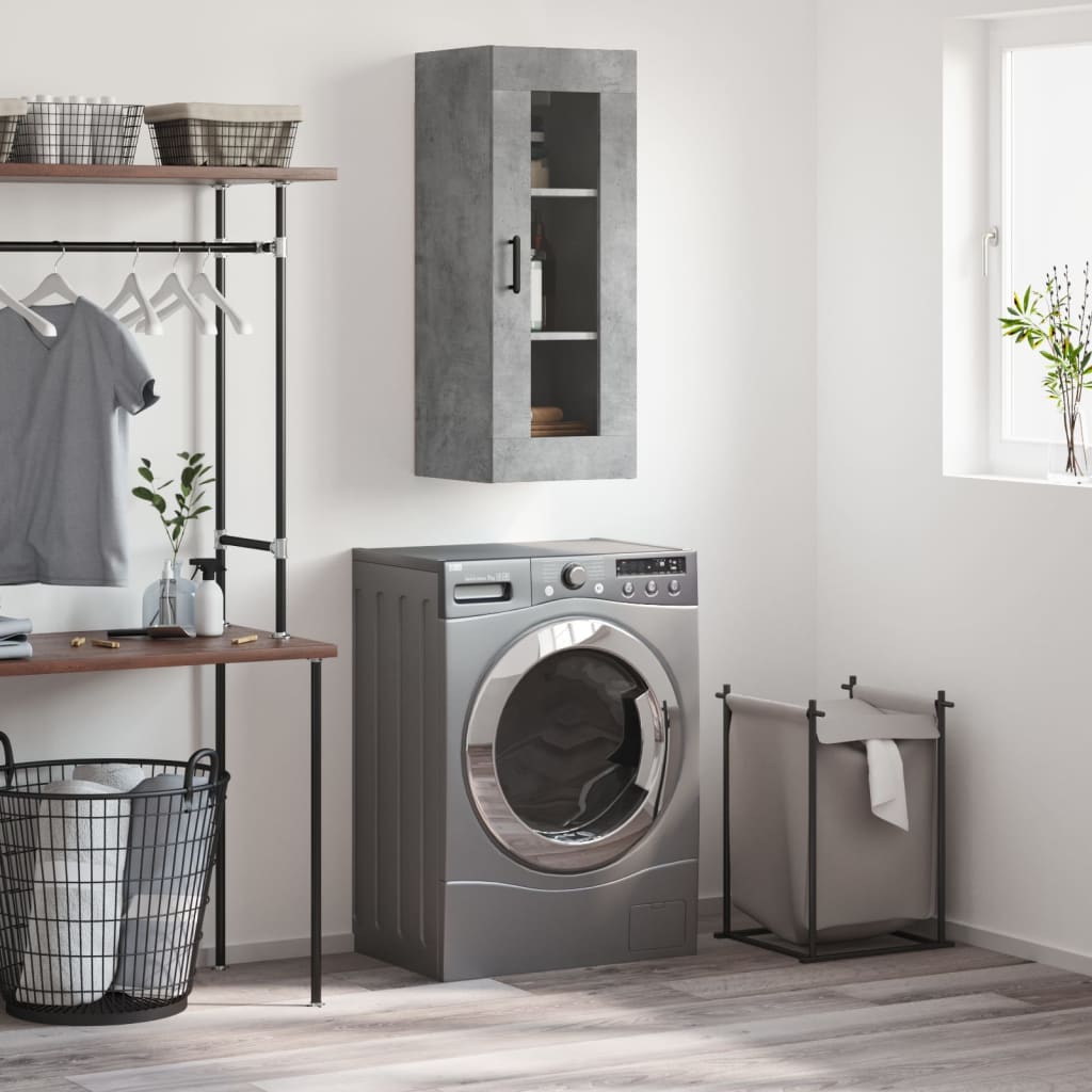 Vidaxl wandkast 34,5x34x90 cm betongrijs
