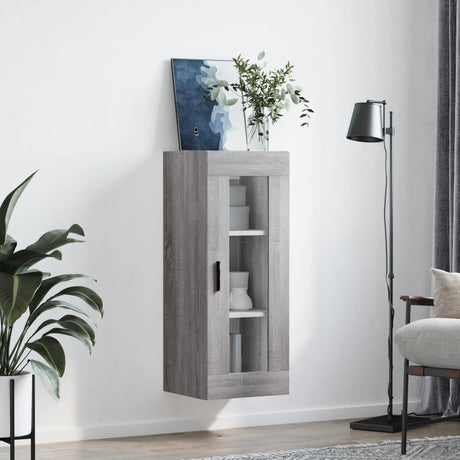 Vidaxl bovenkast 34,5x34x90 cm grijs sonoma eikenkleurig