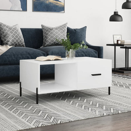 Vidaxl salontafel 90x50x40 cm bewerkt hout wit