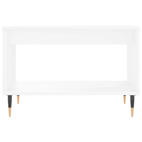Vidaxl salontafel 60x50x40 cm bewerkt hout wit