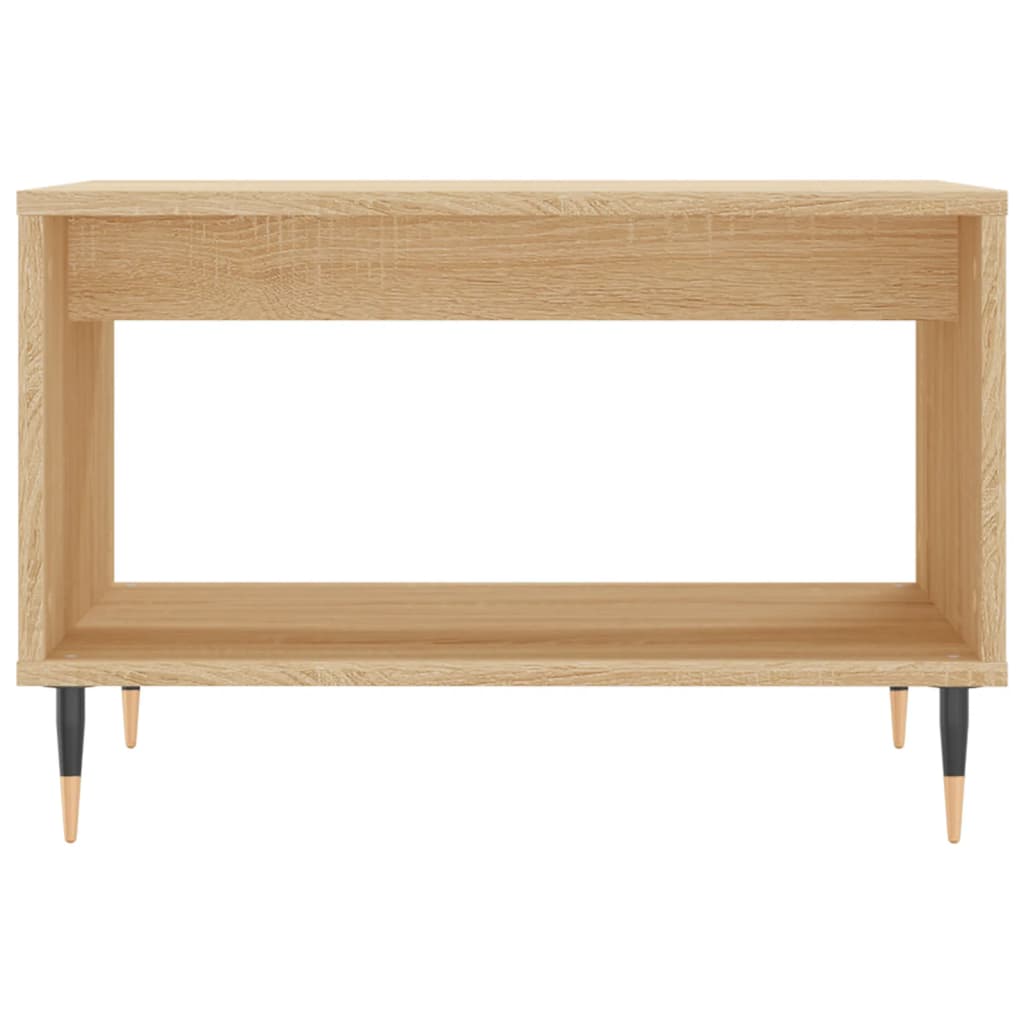 Vidaxl salontafel 60x50x40 cm bewerkt hout sonoma eikenkleurig