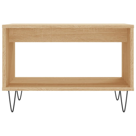 Vidaxl salontafel 60x50x40 cm bewerkt hout sonoma eikenkleurig