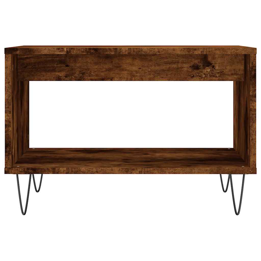 Vidaxl salontafel 60x50x40 cm bewerkt hout gerookt eikenkleurig