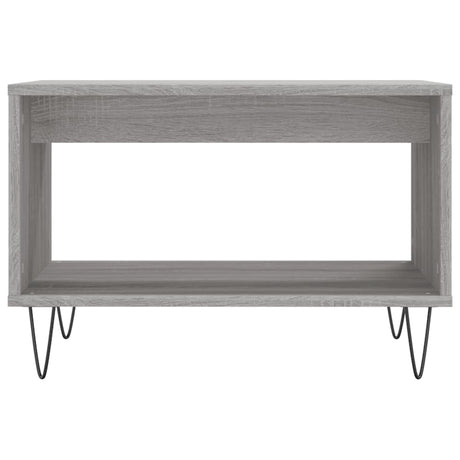 Vidaxl salontafel 60x50x40 cm bewerkt hout grijs sonoma eikenkleurig
