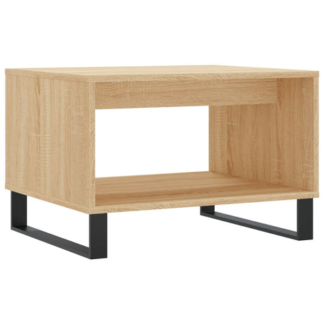 Vidaxl salontafel 60x50x40 cm bewerkt hout sonoma eikenkleurig