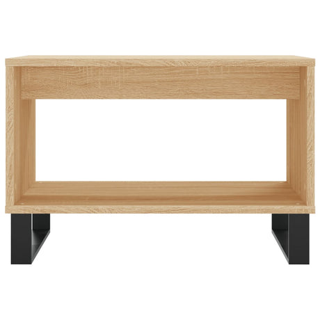 Vidaxl salontafel 60x50x40 cm bewerkt hout sonoma eikenkleurig