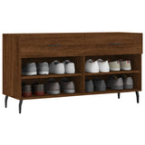 Vidaxl schoenenbank 102x35x55 cm bewerkt hout sonoma eikenkleurig
