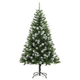 Vidaxl kunstkerstboom met scharnieren en sneeuw 180 cm