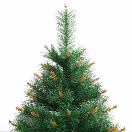 Vidaxl kunstkerstboom met scharnieren en standaard 210 cm