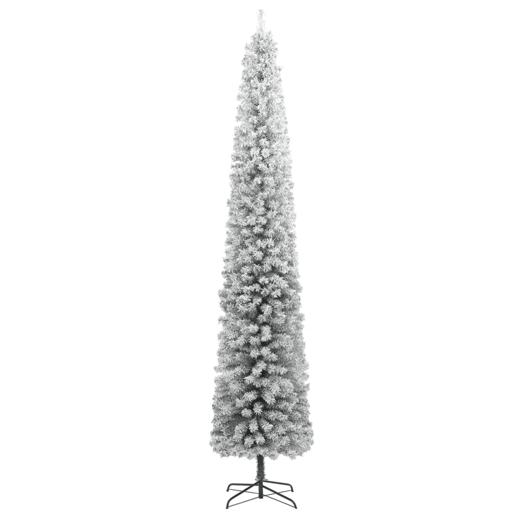 Vidaxl Kunstkerstboom schmal mit Standard- und Schnee 300 cm PVC