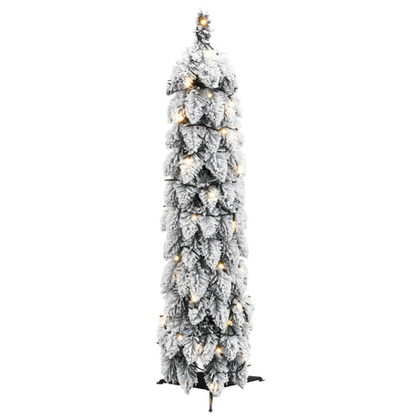 Vidaxl kunstkerstboom met verlichting en sneeuw 30 led's 60 cm