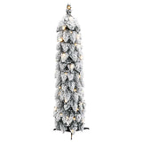 Vidaxl kunstkerstboom met verlichting en sneeuw 30 led's 60 cm