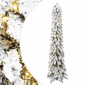 Vidaxl kunstkerstboom met verlichting en sneeuw 100 led's 180 cm