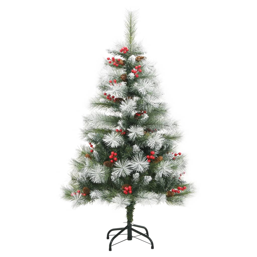 Vidaxl Kunstkerstboom mit Scharnierenkasten und Beeren 150 cm