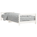Vidaxl kinderbedframe 90x200 cm massief grenenhout wit