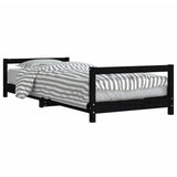 Vidaxl kinderbedframe 90x190 cm massief grenenhout zwart