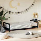 Vidaxl kinderbedframe 90x190 cm massief grenenhout zwart