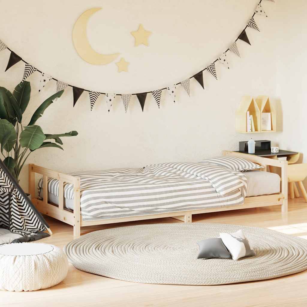 Vidaxl kinderbedframe 90x200 cm massief grenenhout