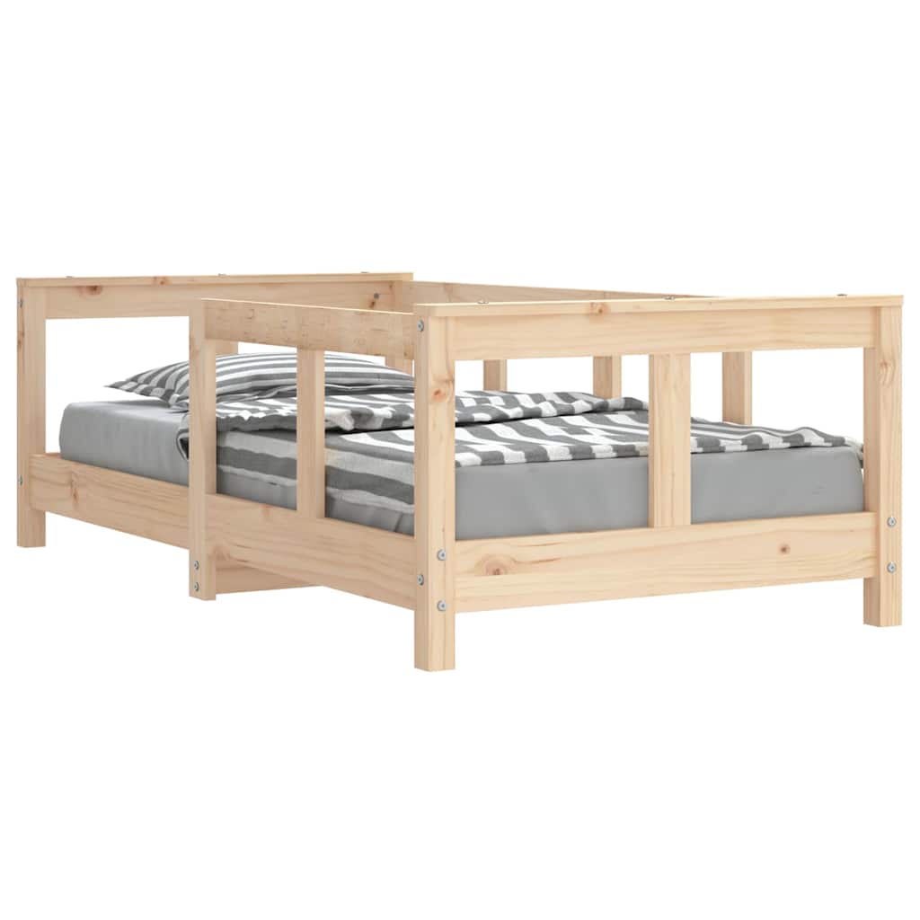 Vidaxl kinderbedframe 70x140 cm massief grenenhout