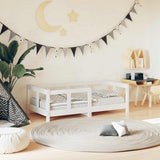 Vidaxl kinderbedframe 70x140 cm massief grenenhout wit