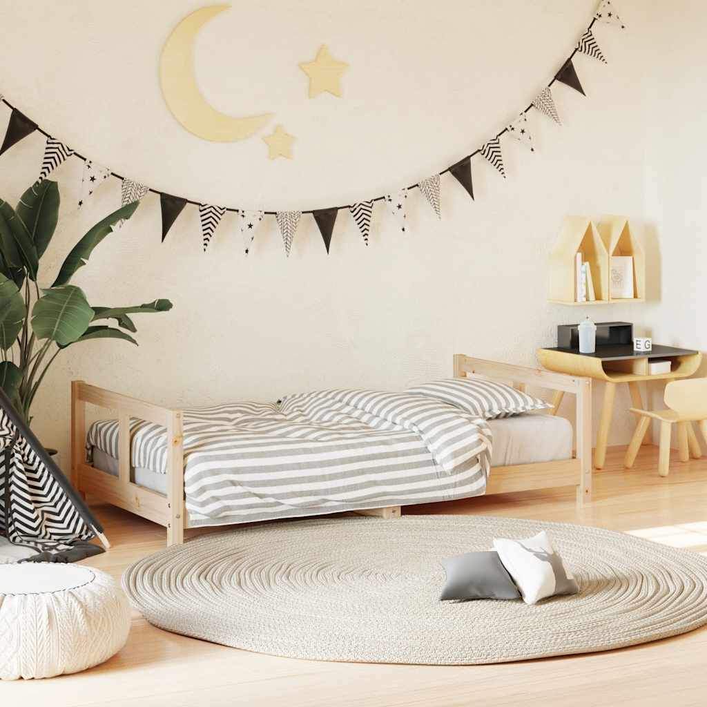 Vidaxl kinderbedframe 80x160 cm massief grenenhout