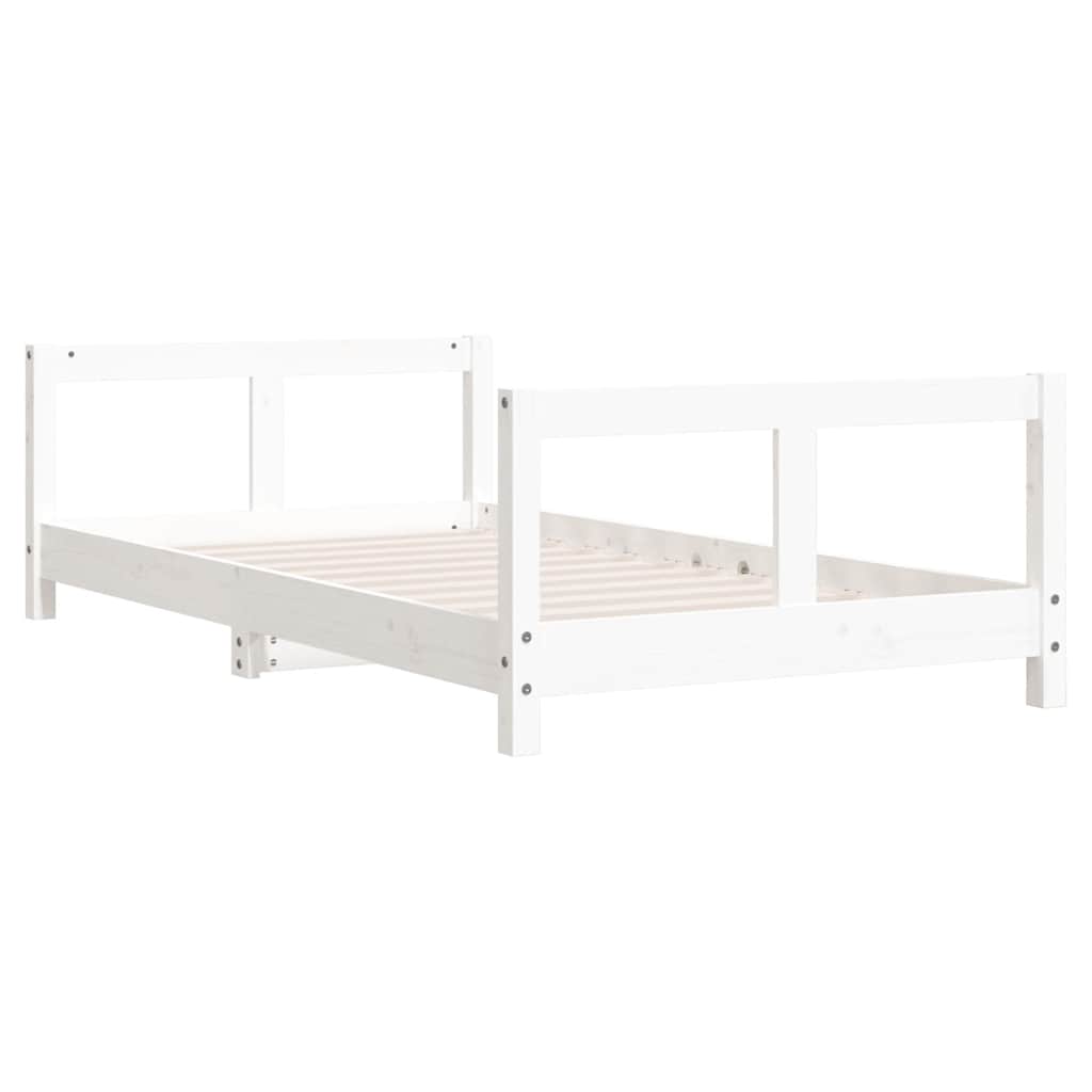 Vidaxl kinderbedframe 80x160 cm massief grenenhout wit