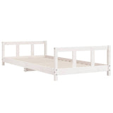 Vidaxl kinderbedframe 90x190 cm massief grenenhout wit