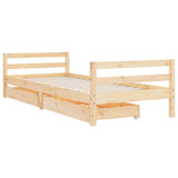 Vidaxl kinderbedframe met lades 80x200 cm massief grenenhout