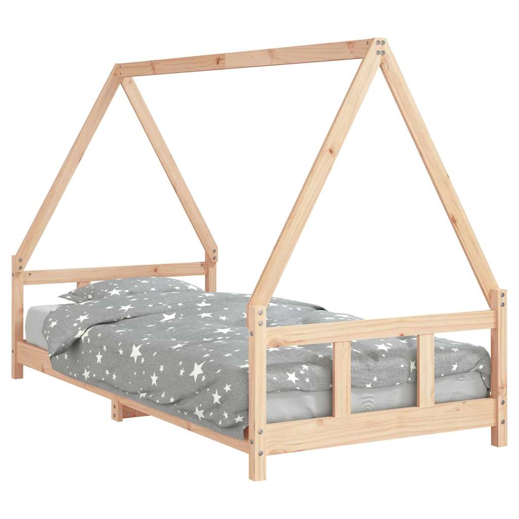 Vidaxl kinderbedframe 90x200 cm massief grenenhout