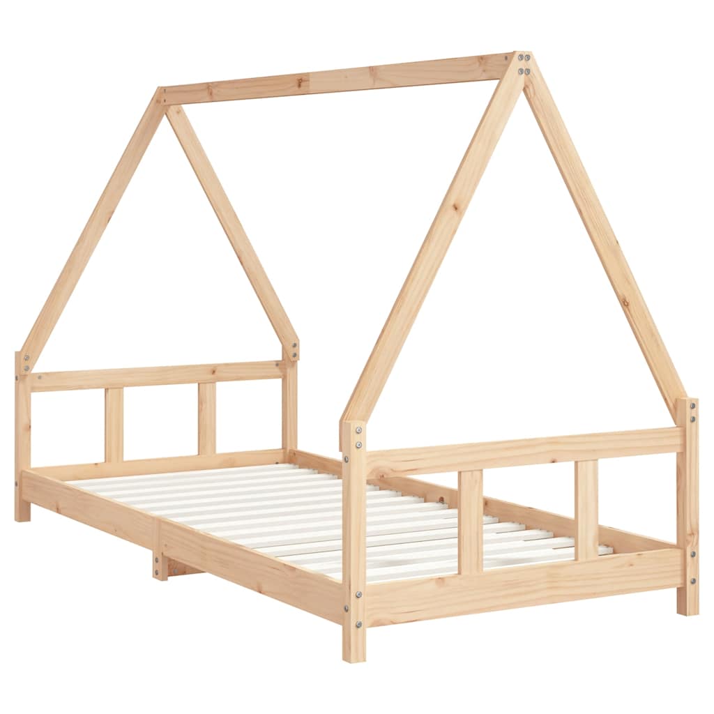Vidaxl kinderbedframe 90x200 cm massief grenenhout