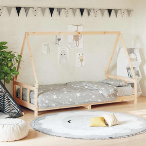 Vidaxl kinderbedframe 90x200 cm massief grenenhout