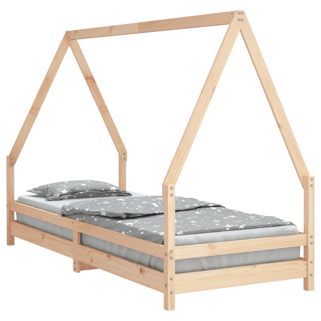 Vidaxl kinderbedframe 80x200 cm massief grenenhout