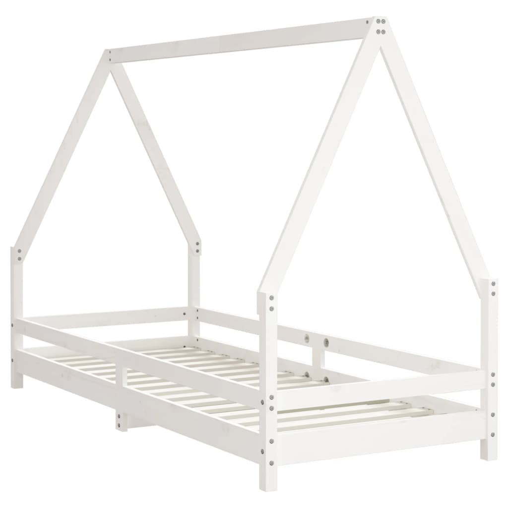 Vidaxl kinderbedframe 80x200 cm massief grenenhout wit