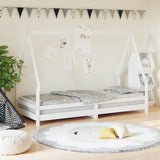 Vidaxl kinderbedframe 90x200 cm massief grenenhout wit