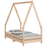 Vidaxl kinderbedframe 70x140 cm massief grenenhout