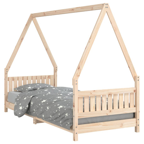 Vidaxl kinderbedframe 80x200 cm massief grenenhout