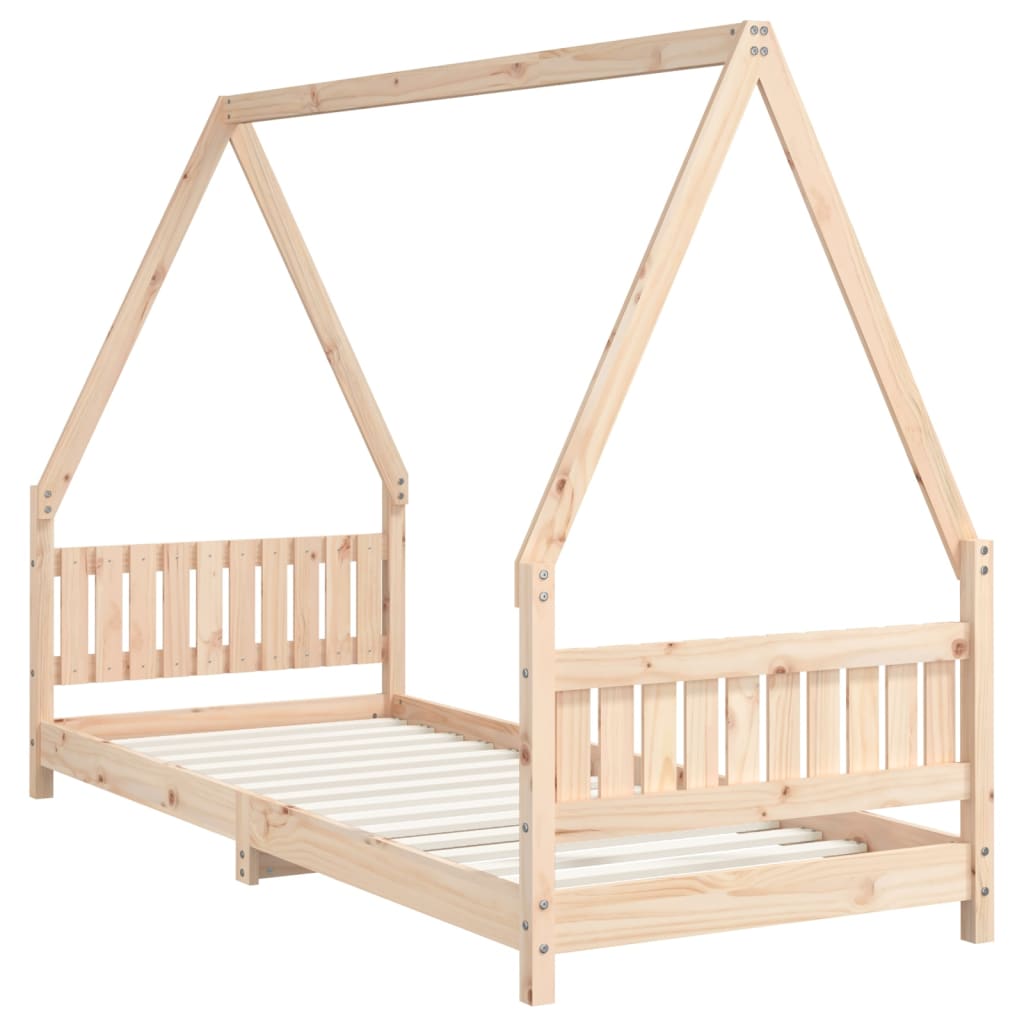 Vidaxl kinderbedframe 80x200 cm massief grenenhout