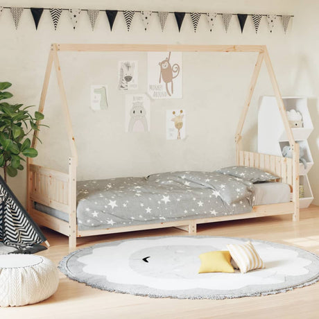 Vidaxl kinderbedframe 80x200 cm massief grenenhout
