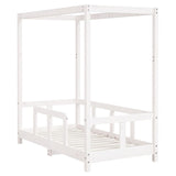 Vidaxl kinderbedframe 70x140 cm massief grenenhout wit