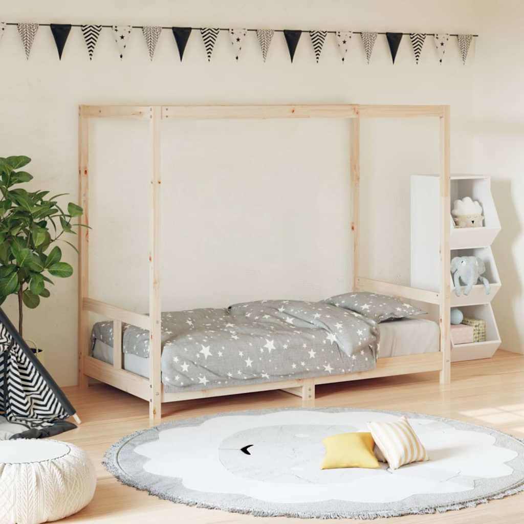 Vidaxl kinderbedframe 80x160 cm massief grenenhout